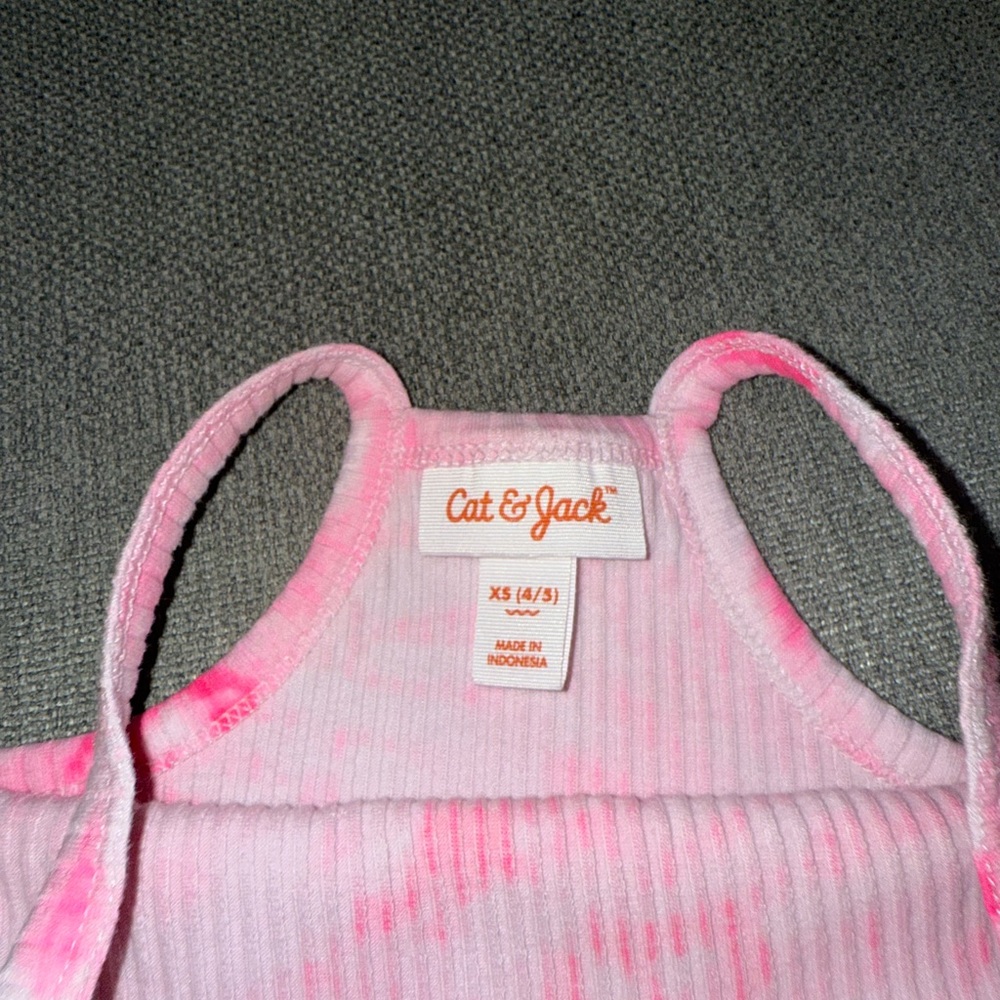 Cat & Jack Pink Ribbed Tank Top